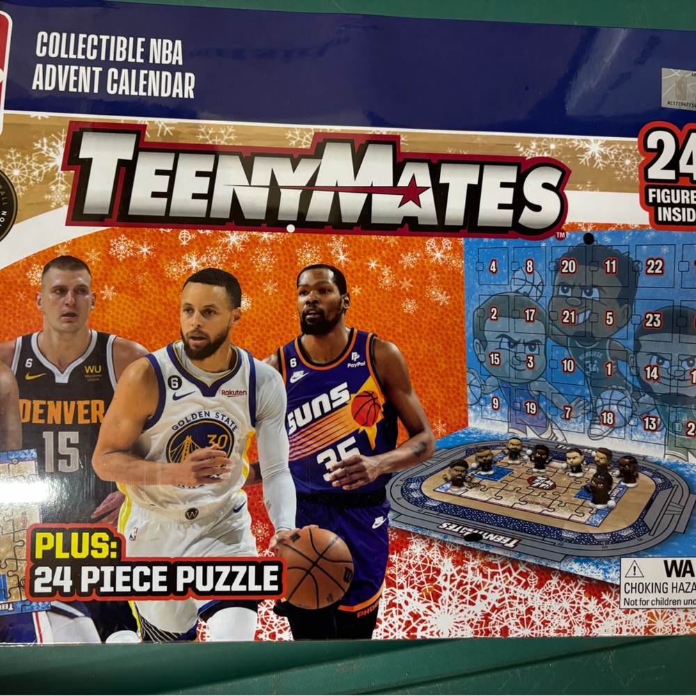 New NBA TeenyMates Advent Calendar 2024 Collectible 24 Figures‎ quick to ship!
